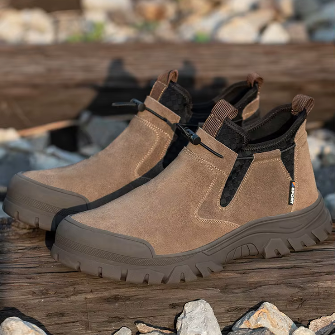 Men's Slip-On Steel-Toe Boots