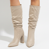 Women's Slouch Block Heel Knee-High Boots