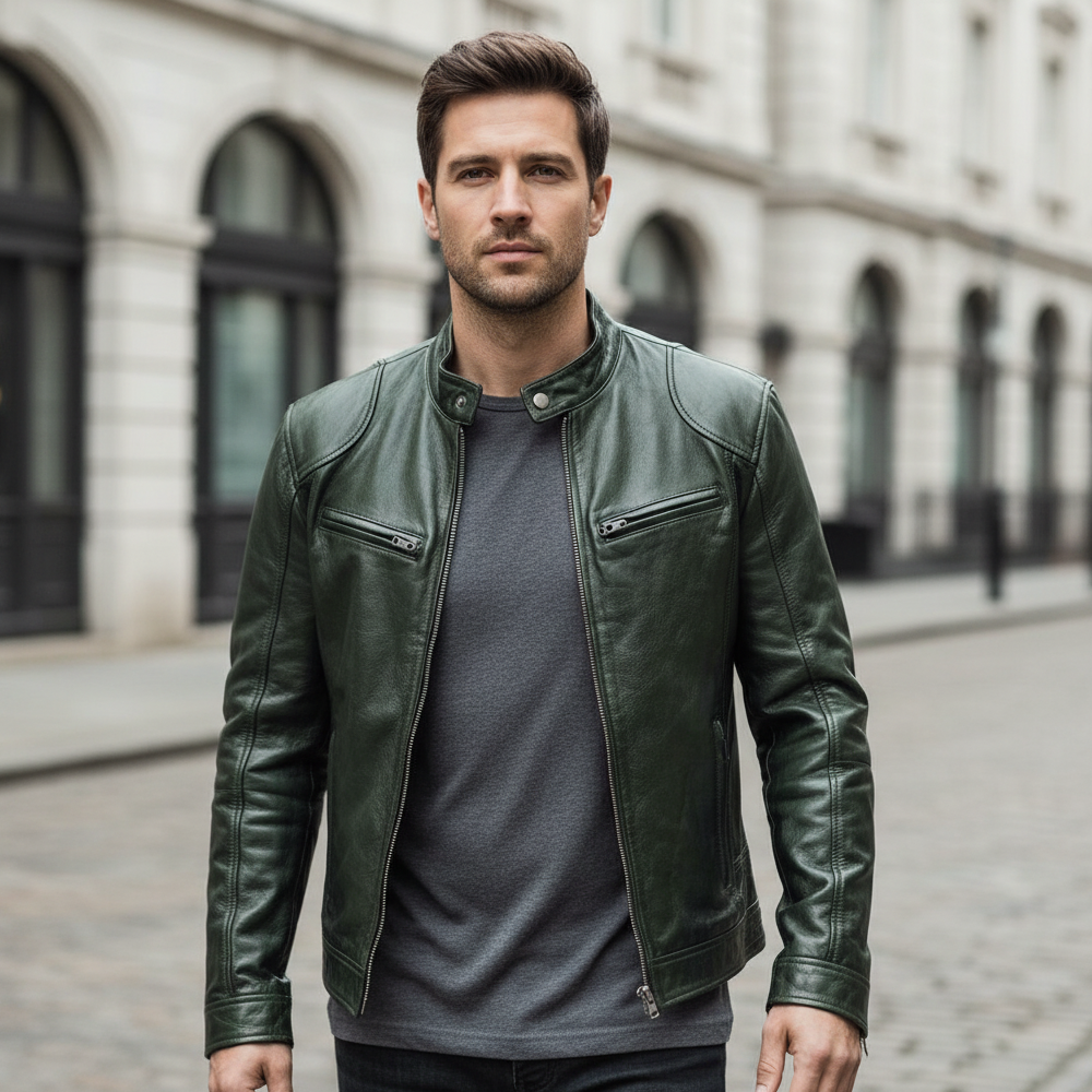 Men's Stand-Collar Bomber Jacket