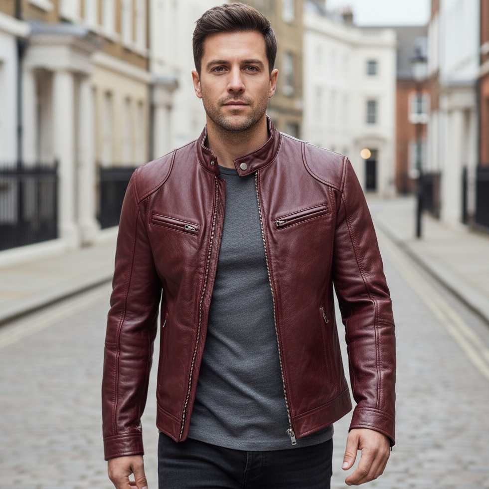 Men's Stand-Collar Bomber Jacket