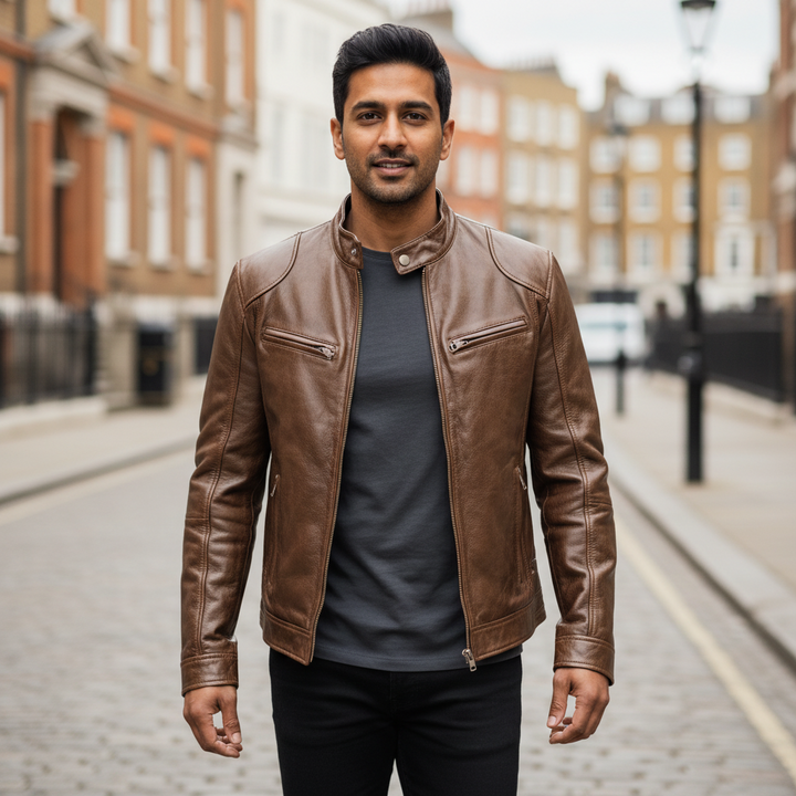 Men's Stand-Collar Bomber Jacket