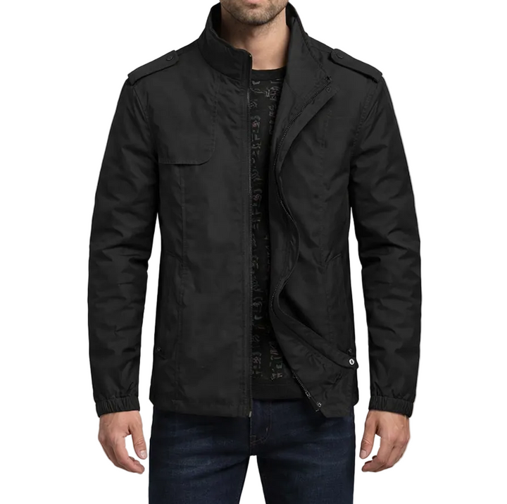 Men's Stand Collar Zip Jacket