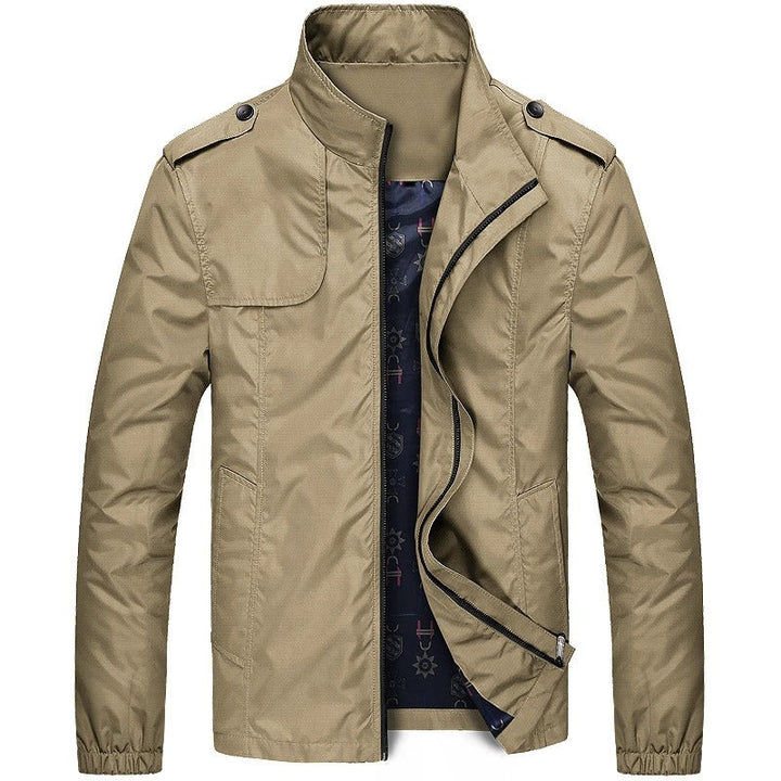 Men's Stand Collar Zip Jacket