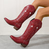 Women's Star-Embroidered Western Boots