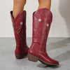 Women's Star-Embroidered Western Boots