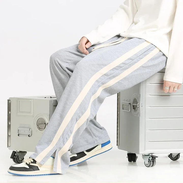Men's Straight-Fit Joggers with Adjustable Waistband
