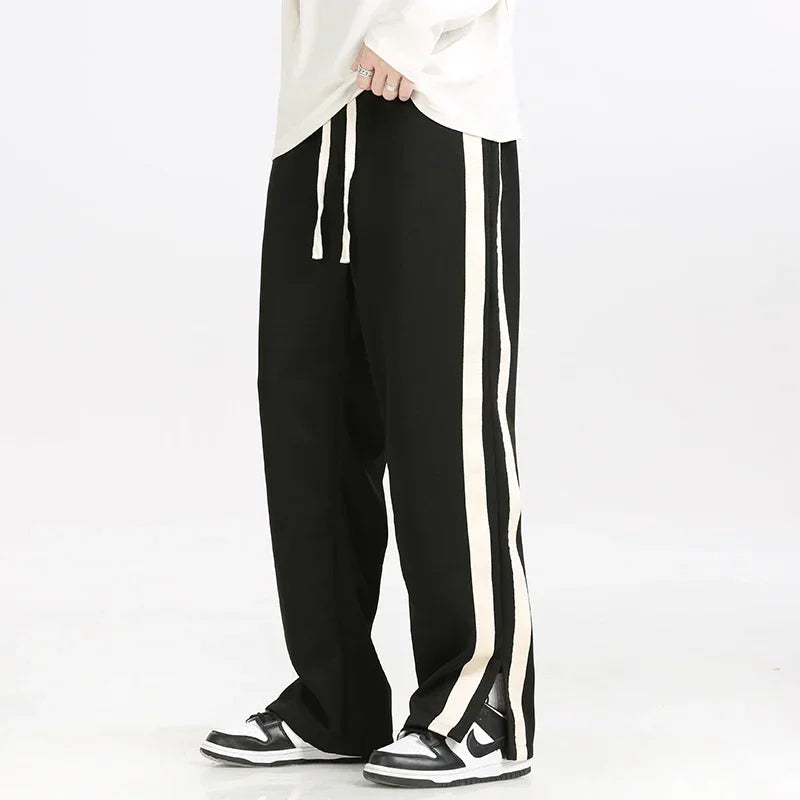 Men's Straight-Fit Joggers with Adjustable Waistband