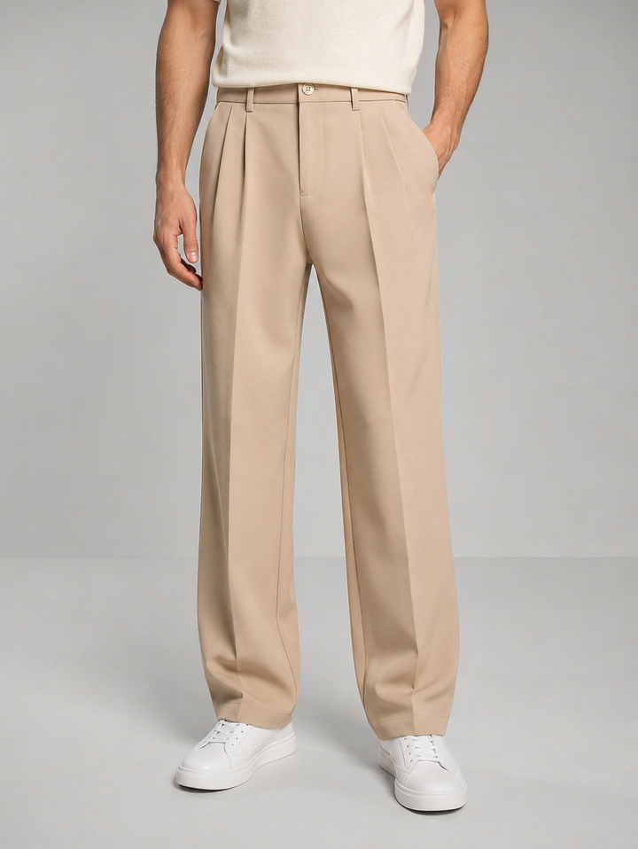Men's Straight-Leg Tailored Trousers