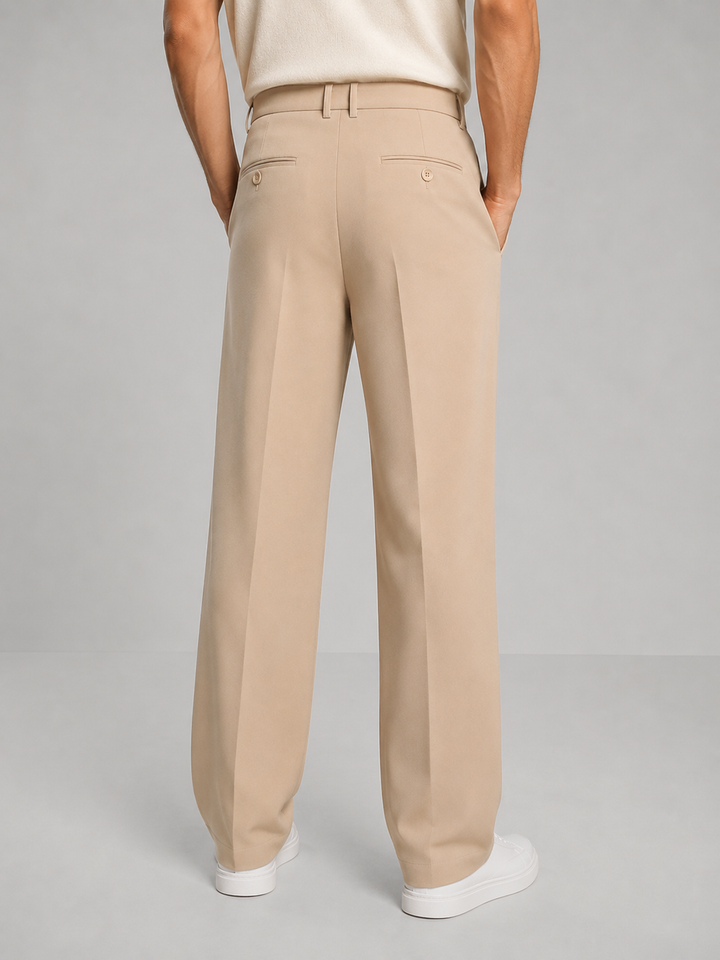 Men's Straight-Leg Tailored Trousers