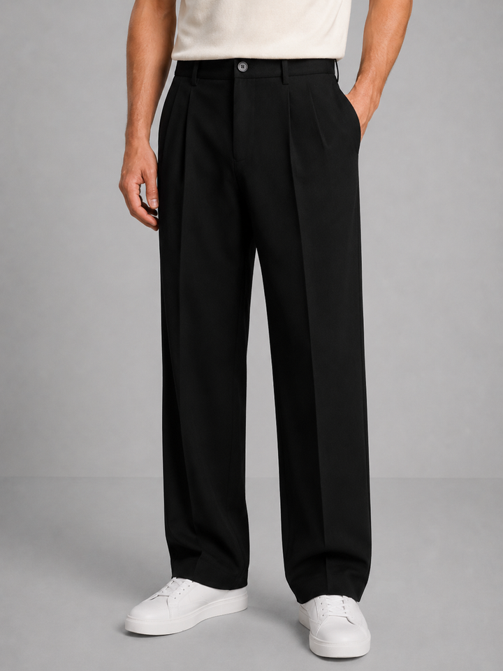 Men's Straight-Leg Tailored Trousers