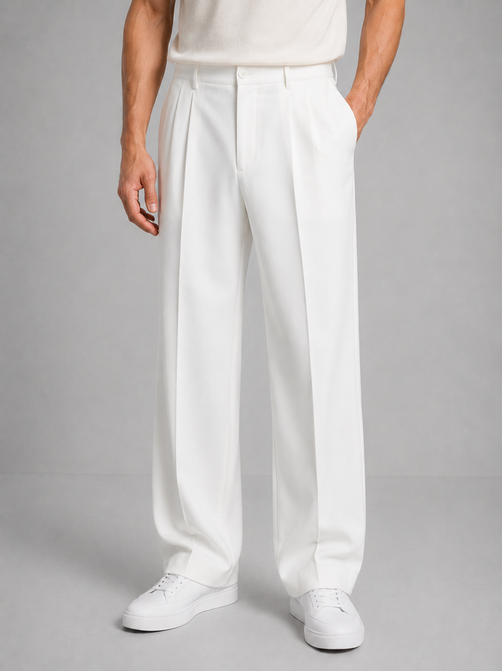 Men's Straight-Leg Tailored Trousers