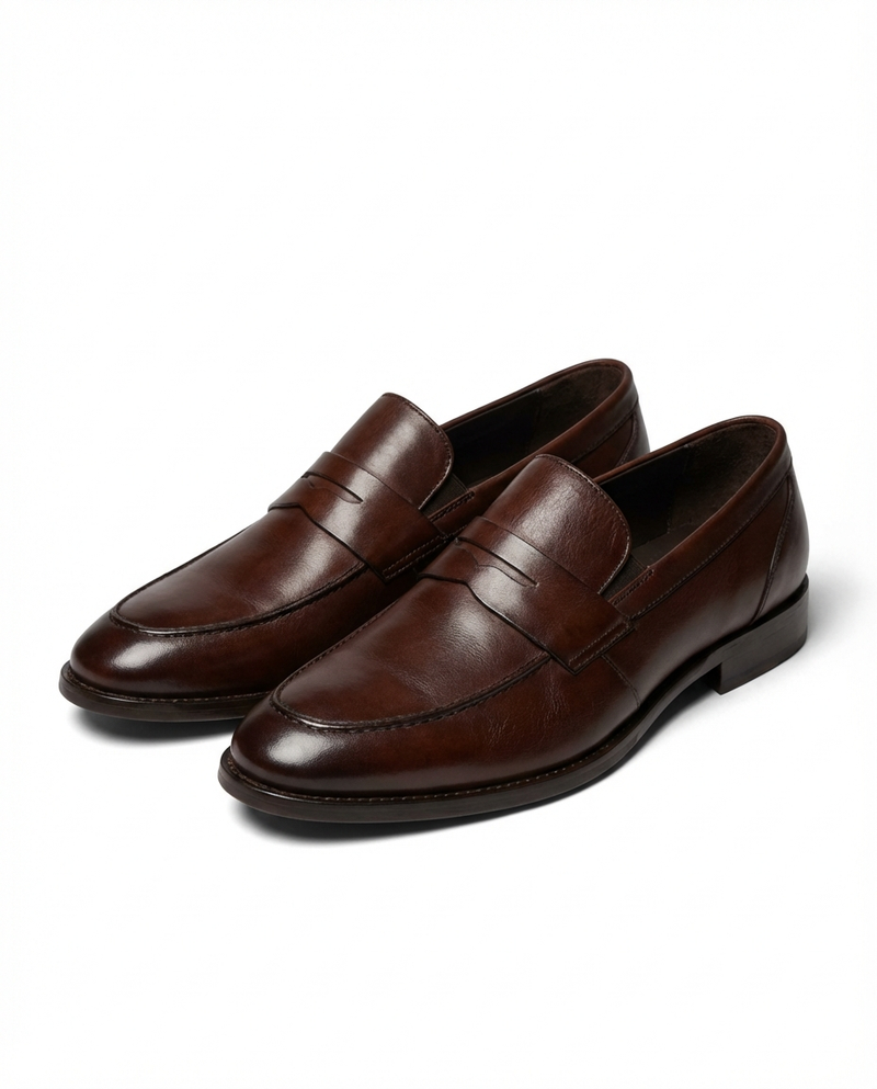 Men's Strap Loafers with Stitched Detail