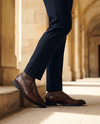 Men's Strap Loafers with Stitched Detail