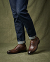 Men's Strap Loafers with Stitched Detail