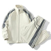 Men's Striped Two-Piece Tracksuit Set