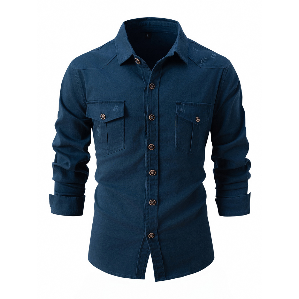Men's Structured Button-Up Workshirt