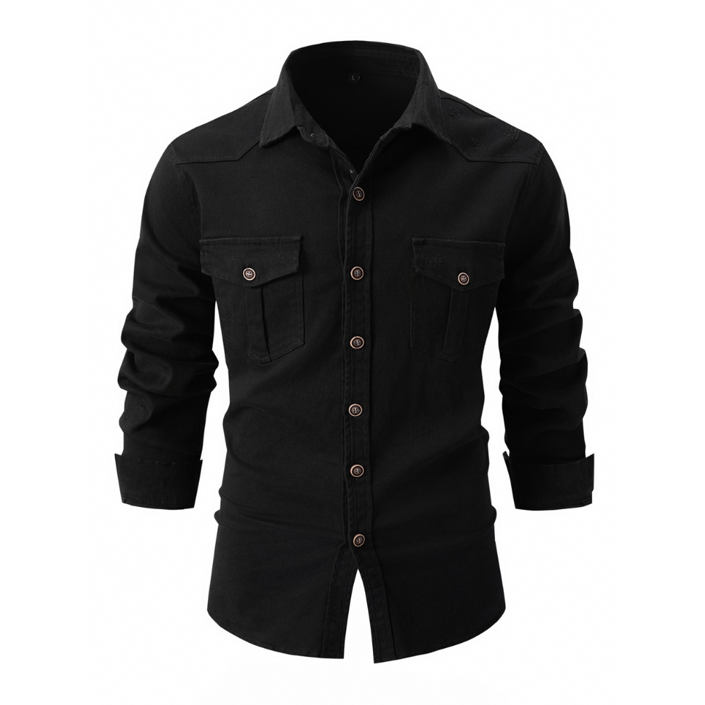 Men's Structured Button-Up Workshirt