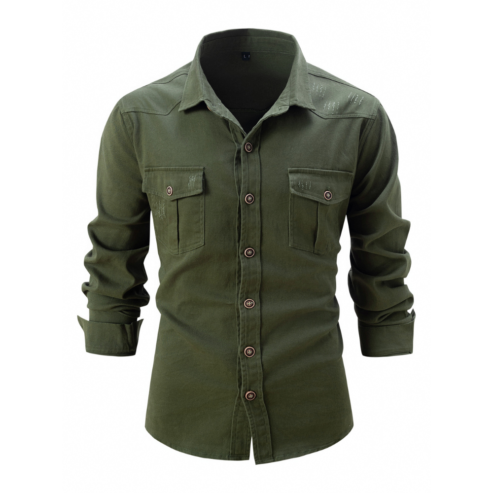 Men's Structured Button-Up Workshirt