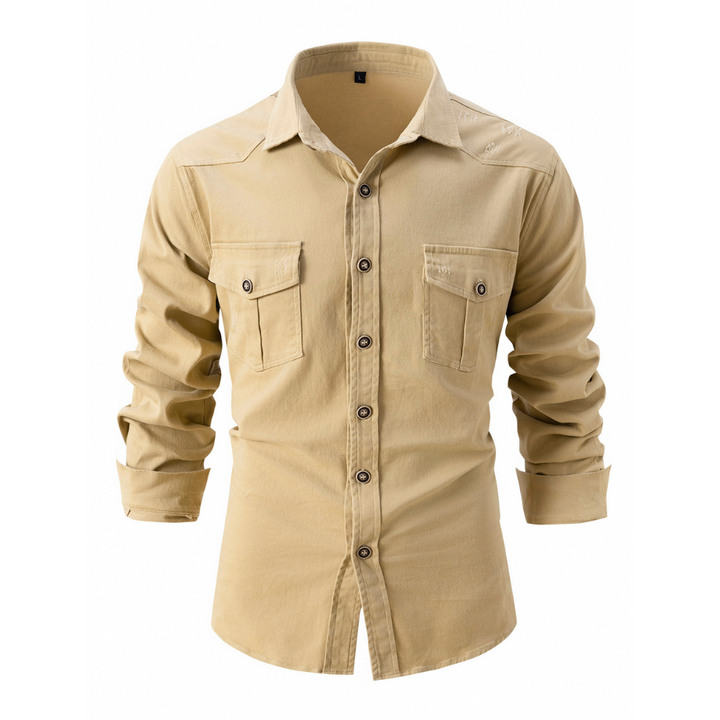 Men's Structured Button-Up Workshirt