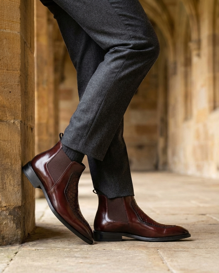 Men's Structured Chelsea Boots