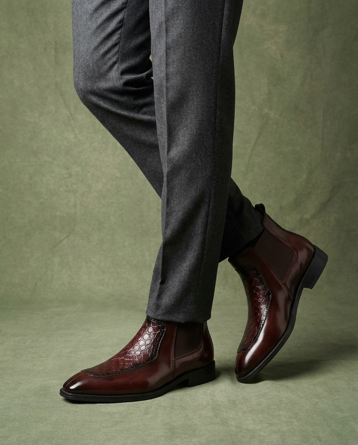 Men's Structured Chelsea Boots