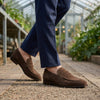 Men's Suede-Effect Penny Loafers