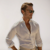 Men's Tailored Button-Up Shirt with Hobby Collar