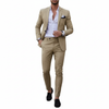 Men's Tailored Fit Notch Lapel Formal Suit