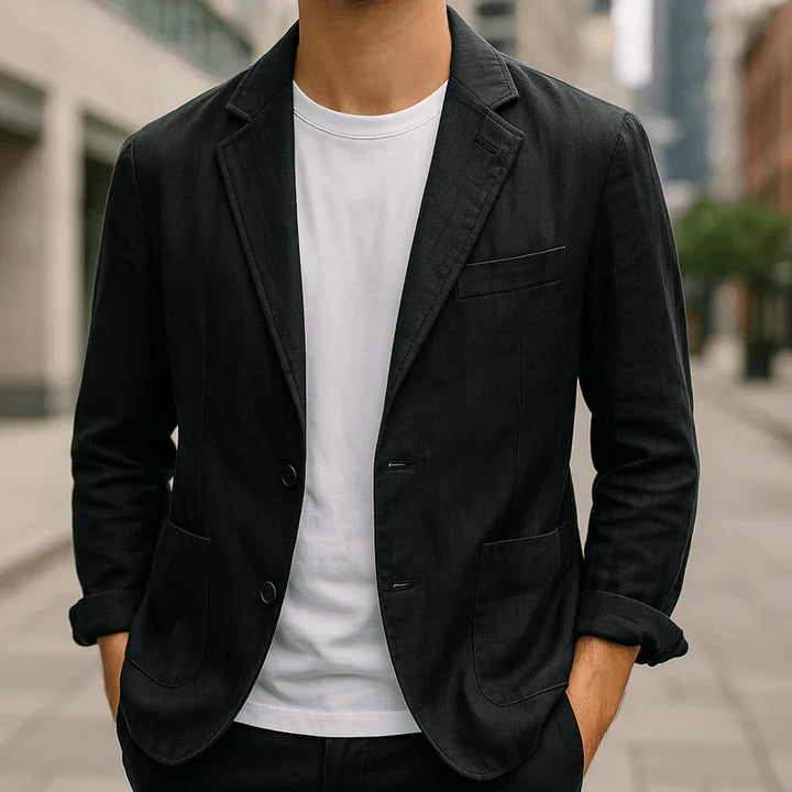 Men's Tailored Notched-Lapel Blazer