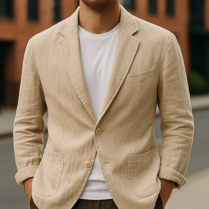 Men's Tailored Notched-Lapel Blazer