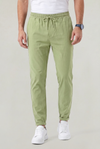 Men's Tapered Elastic-Waist Trousers