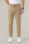 Men's Tapered Elastic-Waist Trousers