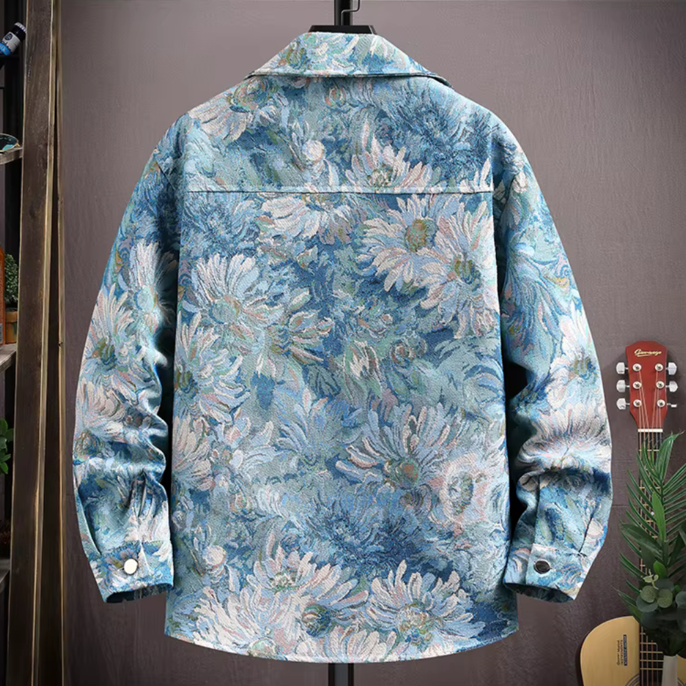 Men's Tapestry Print Overshirt