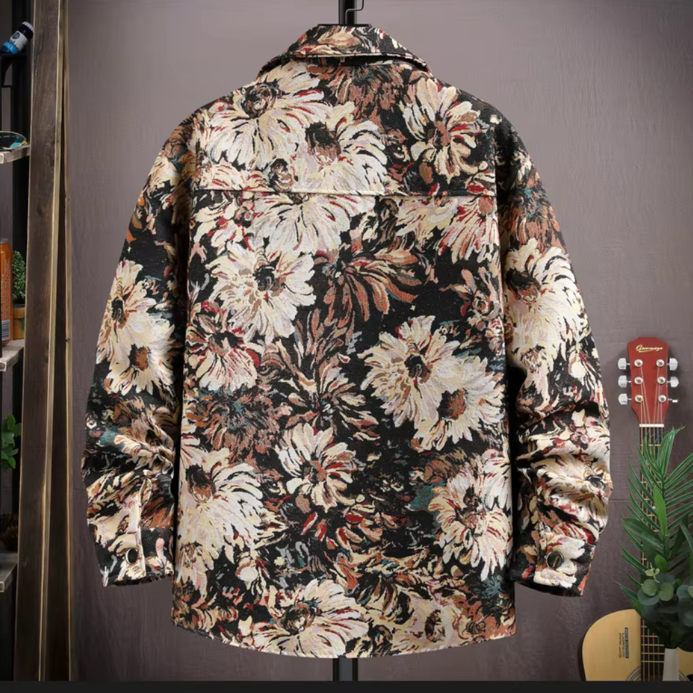 Men's Tapestry Print Overshirt