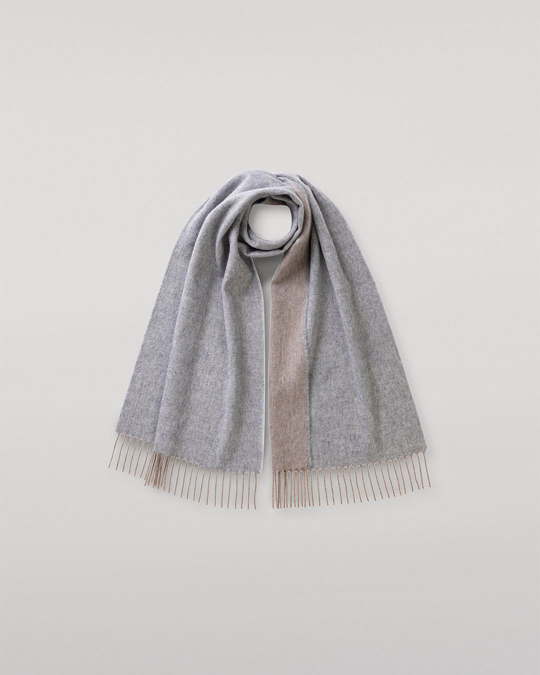 Men's Tasselled Colour-Block Scarf