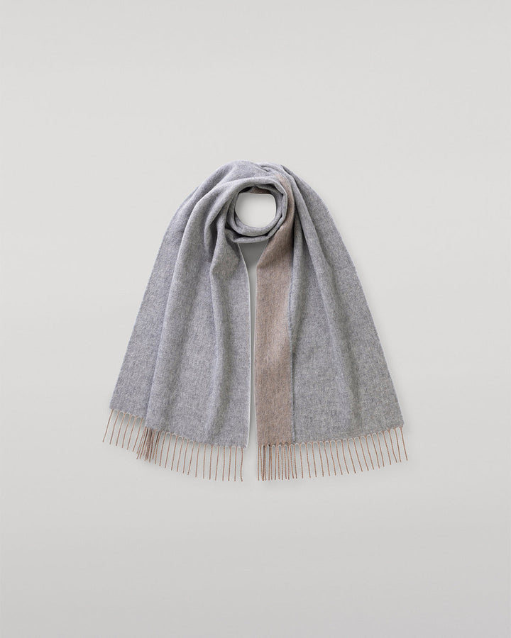 Men's Tasselled Colour-Block Scarf