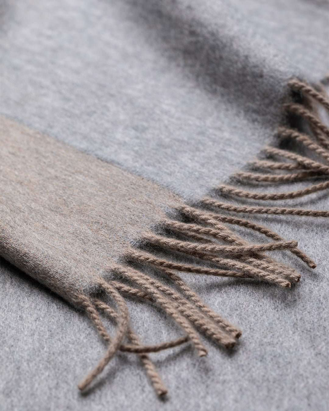 Men's Tasselled Colour-Block Scarf
