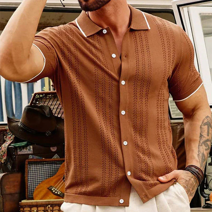 Men's Textured Knit Shirt