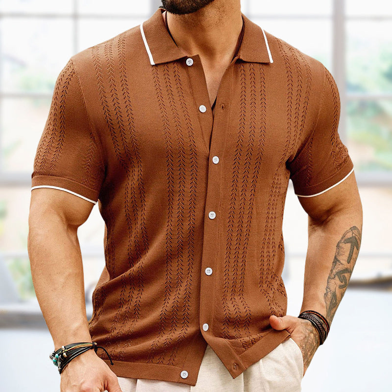 Men's Textured Knit Shirt