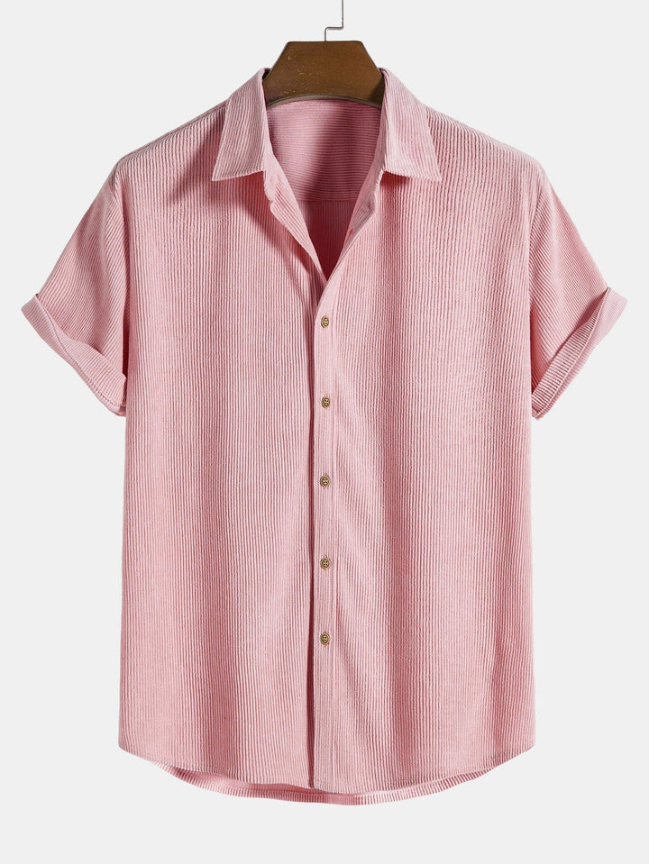 Men's Textured Short-Sleeve Shirt
