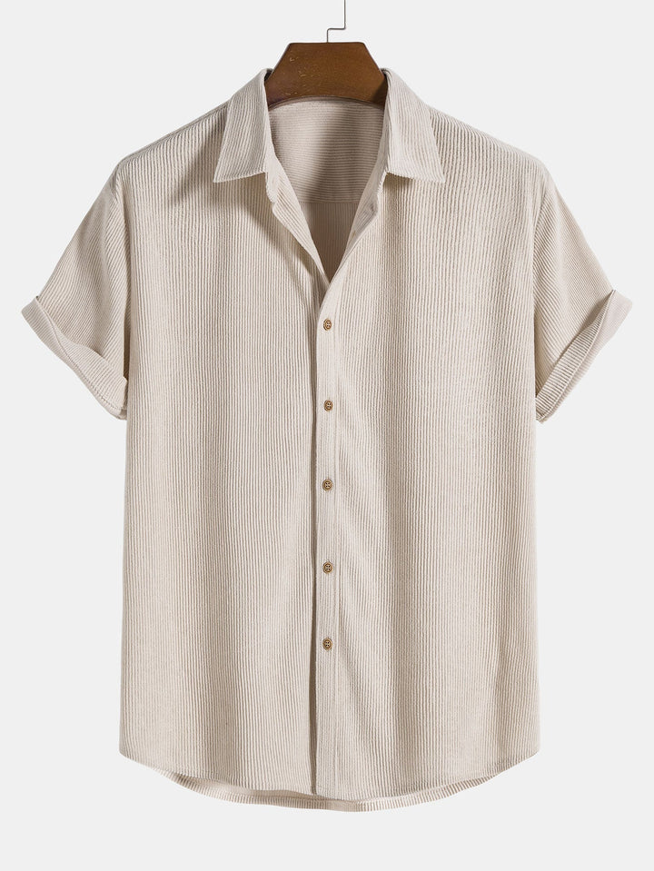 Men's Textured Short-Sleeve Shirt