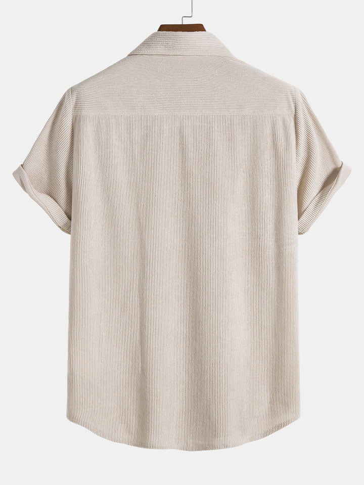 Men's Textured Short-Sleeve Shirt