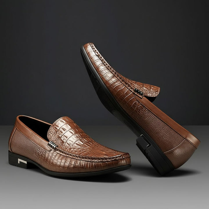 Men's Textured Slip-On Loafers