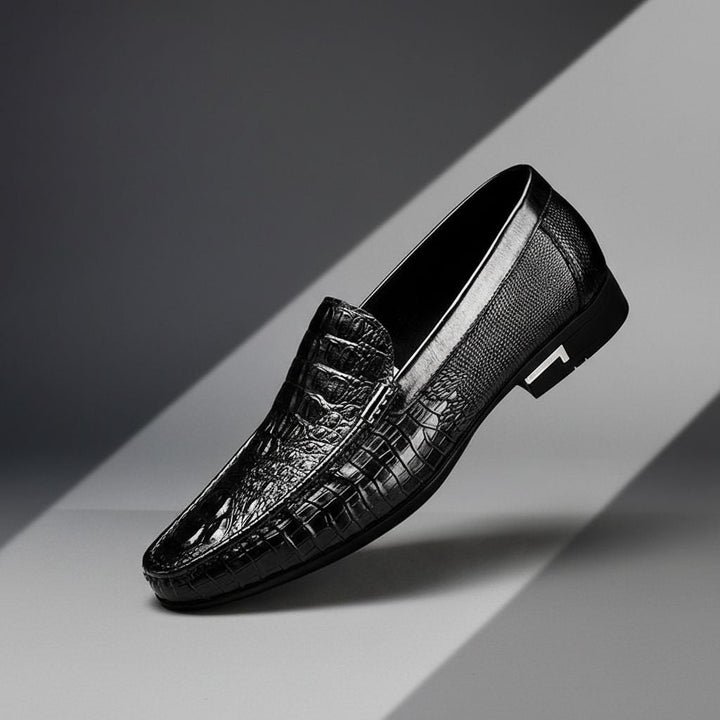 Men's Textured Slip-On Loafers