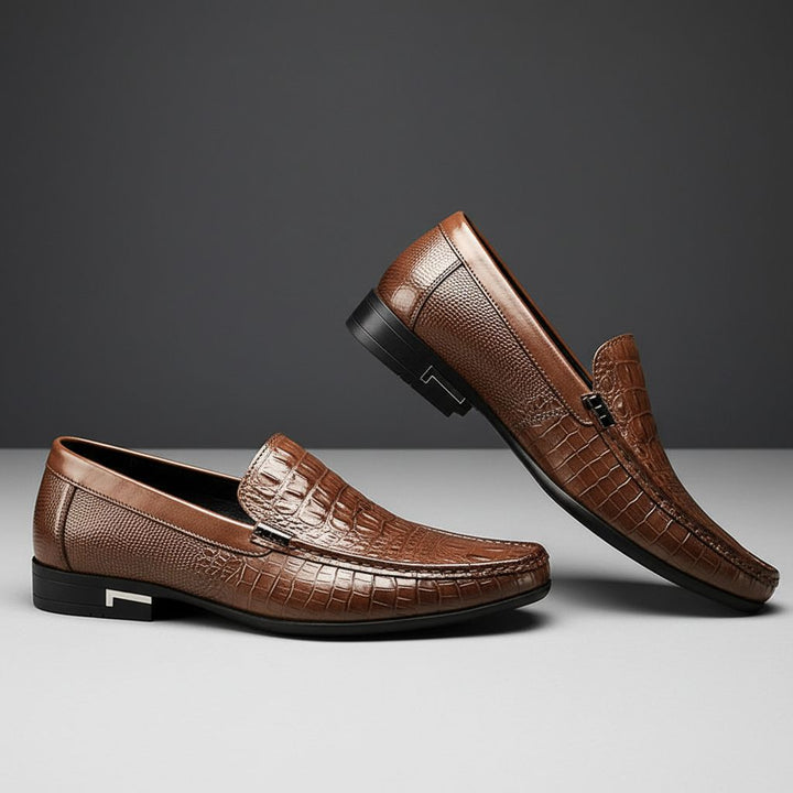 Men's Textured Slip-On Loafers