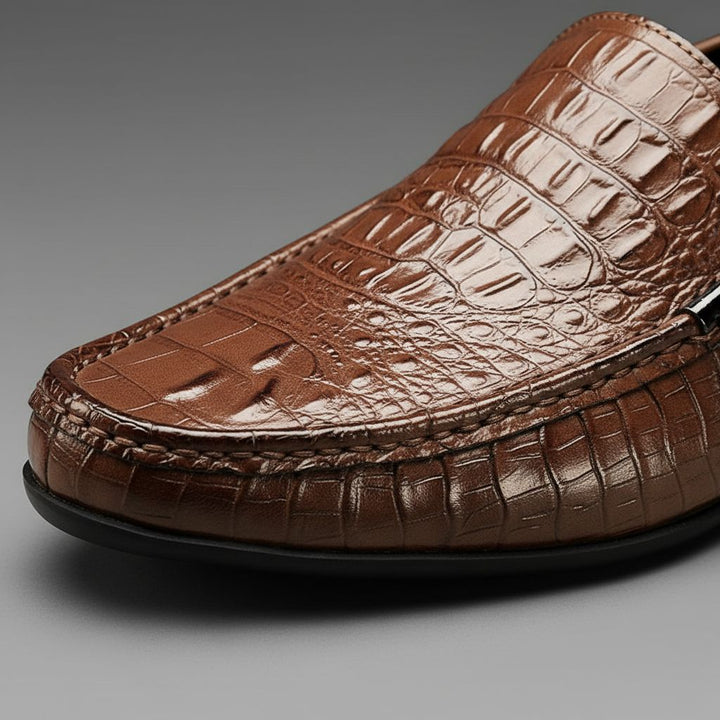 Men's Textured Slip-On Loafers