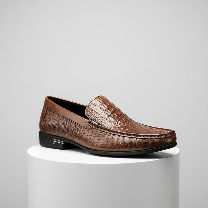 Men's Textured Slip-On Loafers