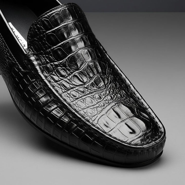 Men's Textured Slip-On Loafers
