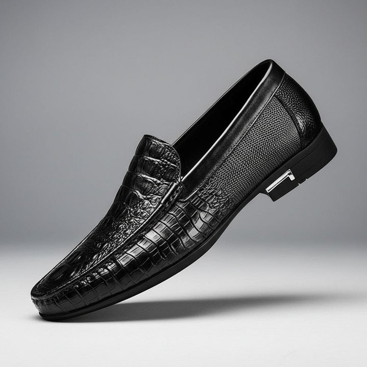 Men's Textured Slip-On Loafers