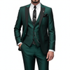 Men's Three-Piece Notch Lapel Formal Suit